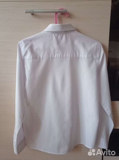 Рубашка белая рост 140
