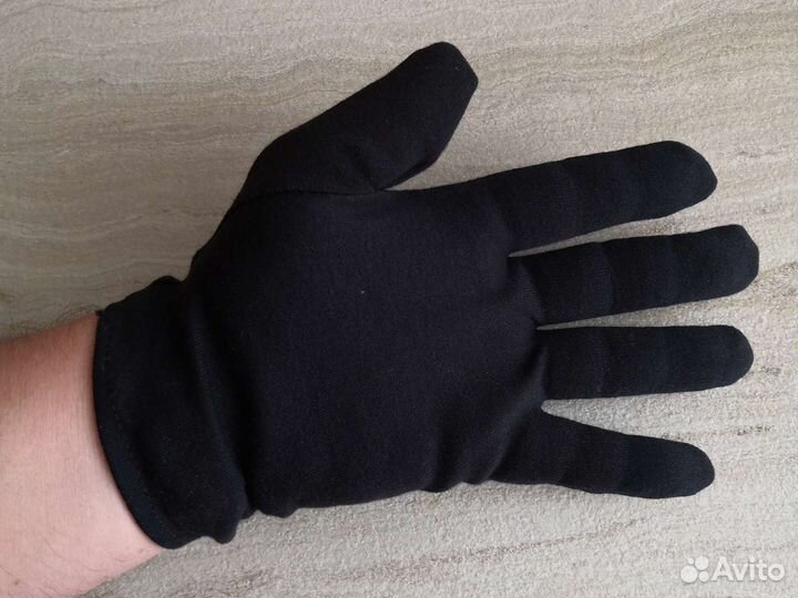 Перчатки хлопок черный