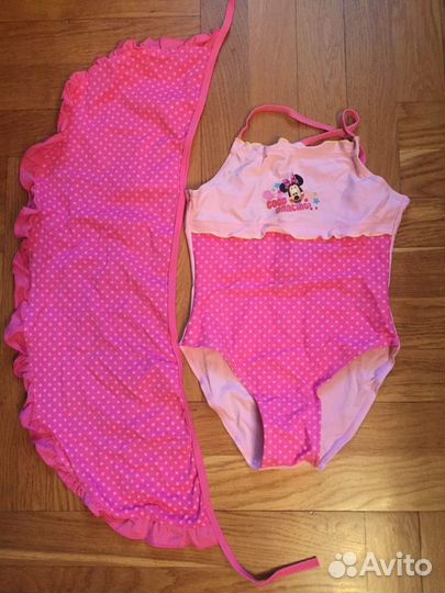 Слитный купальник + парео Disney новый