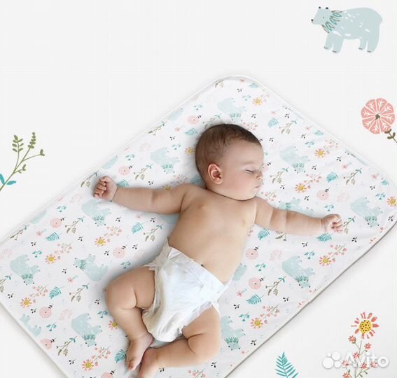 Пеленальный коврик непромокаемый