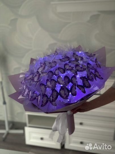 Букет из бабочек (подарок, ночник)
