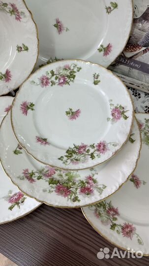 Антикварные фарфоровые тарелки Limoges