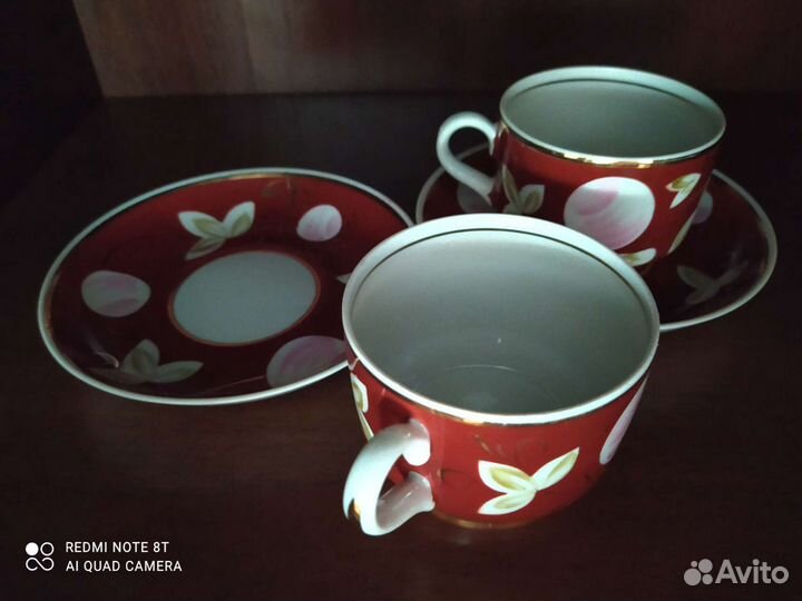 Чайная пара Слива СССР