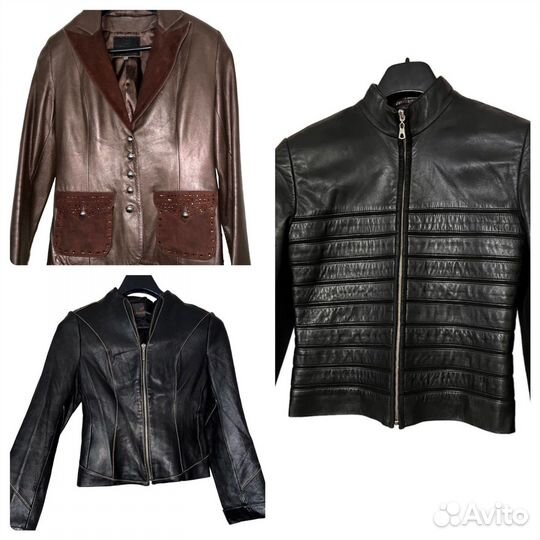Куртка кожаная женская 42 44