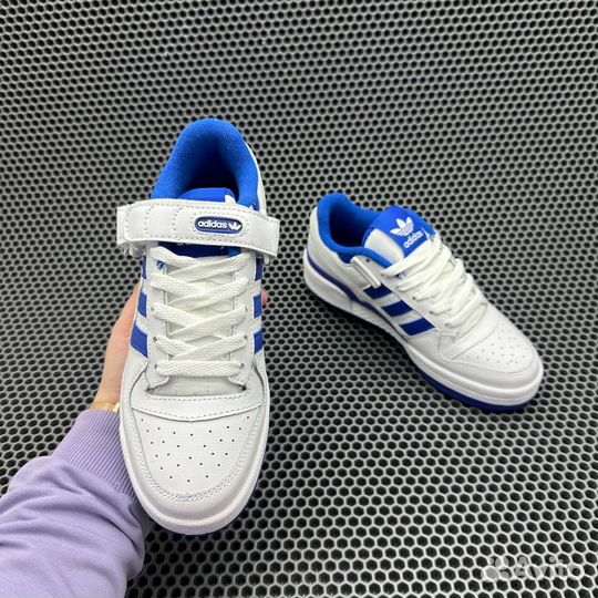 Кроссовки Adidas Forum 84 Low White Royal Blue