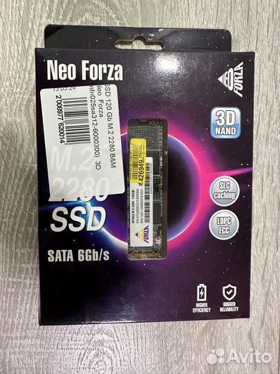 Новый SSD диск 120 Гб, м.2, SATA3