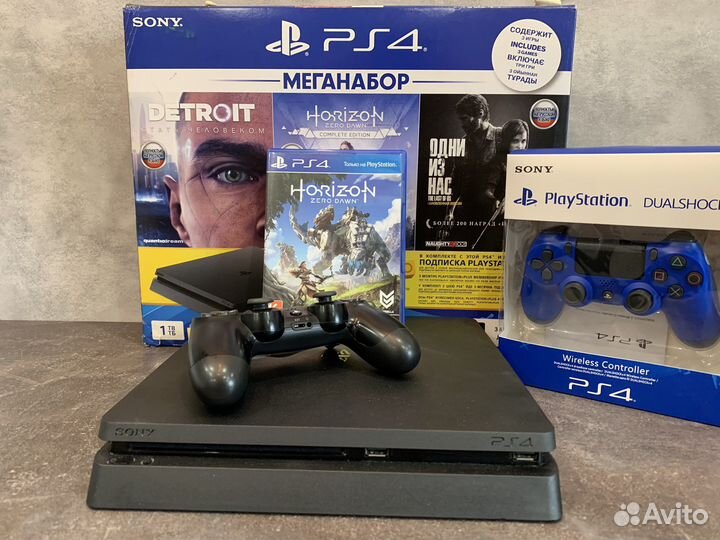 Sony PlayStation 4 Slim 1TB + 550 игр