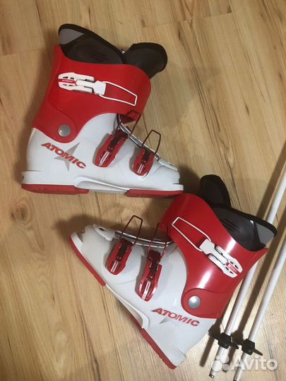 Горные лыжи детские 130см, ботинки 36р