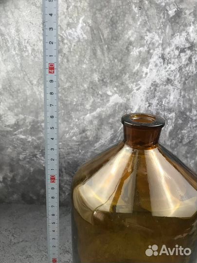 Аптекарская банка коричневое стекло СССР 5л