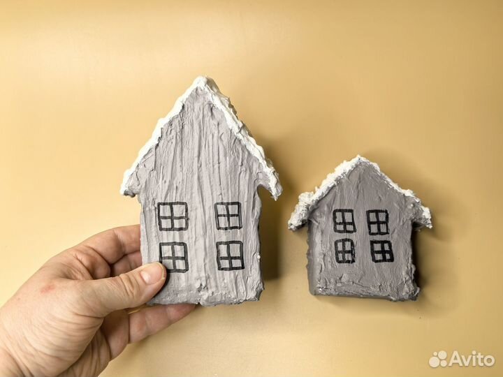 Домики из гипса