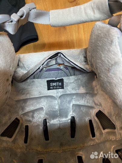 Шлем горнолыжный детский Smith с очками