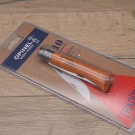 Нож Opinel №10, углеродистая сталь, бук