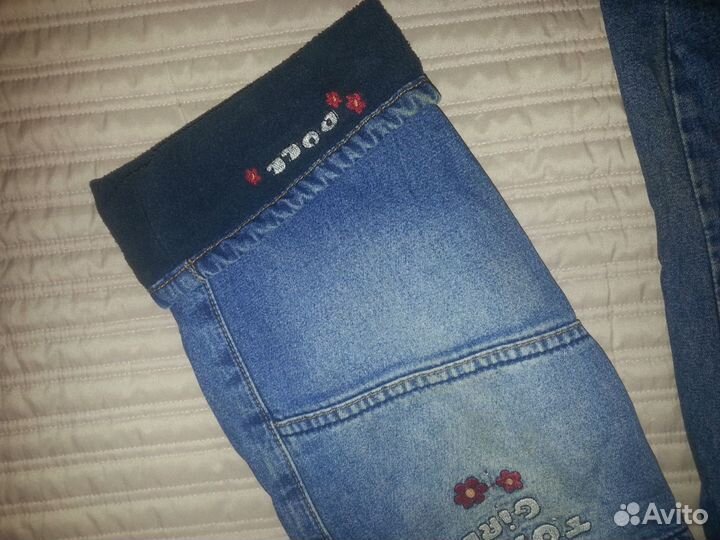 Джинсы детские теплые