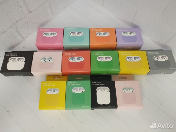 Беспроводные наушники Airpods 2/3/Pro + Чехол