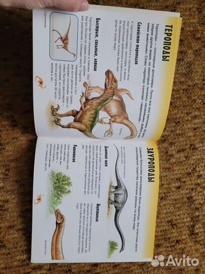 Книга с наклейками про динозавров