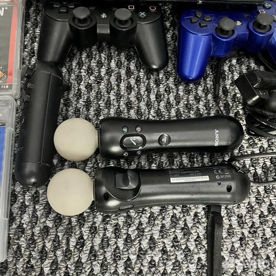 Игровая приставка PS3 Slim 500Gb с кучей всего