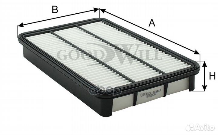 Фильтр воздушный toyota camry/lexus RX 300 AG 523