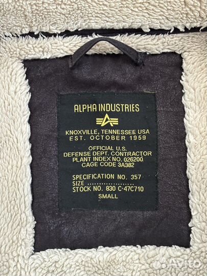 Дублёнка Alpha Industries