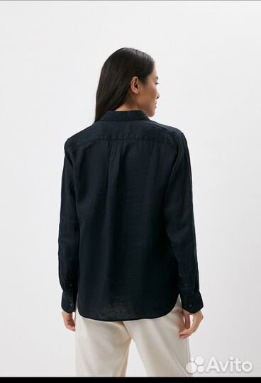 Льняная рубашка uniqlo