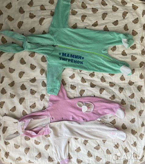 Теплве костюмы на девочку до 68 см