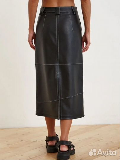 Юбка кожанная