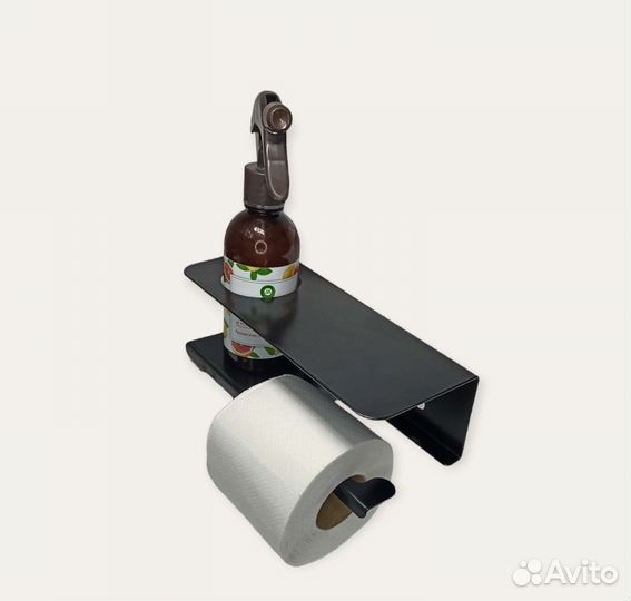 Держатель для туалетной бумаги, чёрный металл
