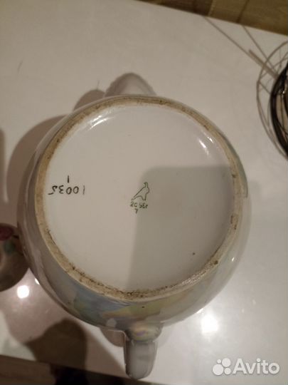 Большой заварочный чайник Фарфор Дулево