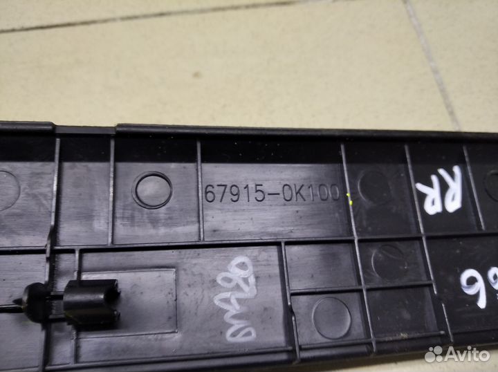 Накладка порога (внутренняя) Fortuner 2015