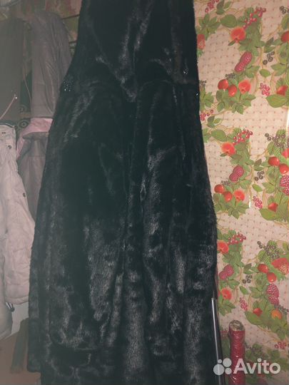 Шуба норковая с капюшоном новая