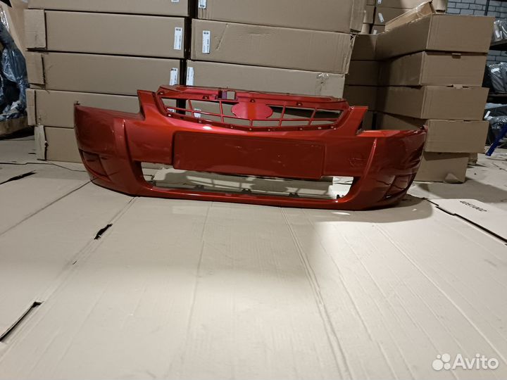 Бампер передний Лада приора цвет золотисто красный