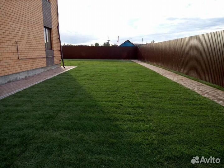 Газон вспашка выравнивание участка минитрактором