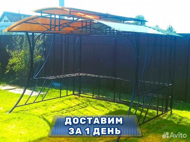 Беседки из поликарбоната оцинкованные