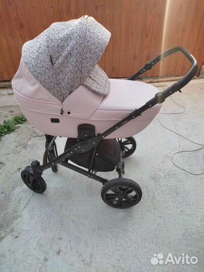 Коляска 2 в 1 indigo эко кожа