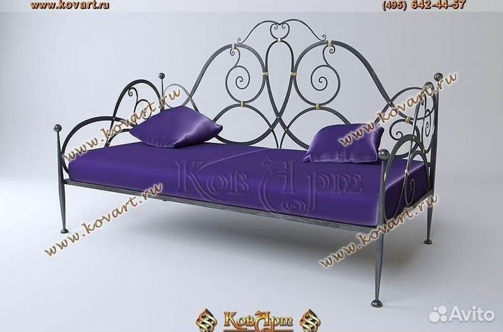 Кованые диваны. Кованый диван в москве. арт: E496