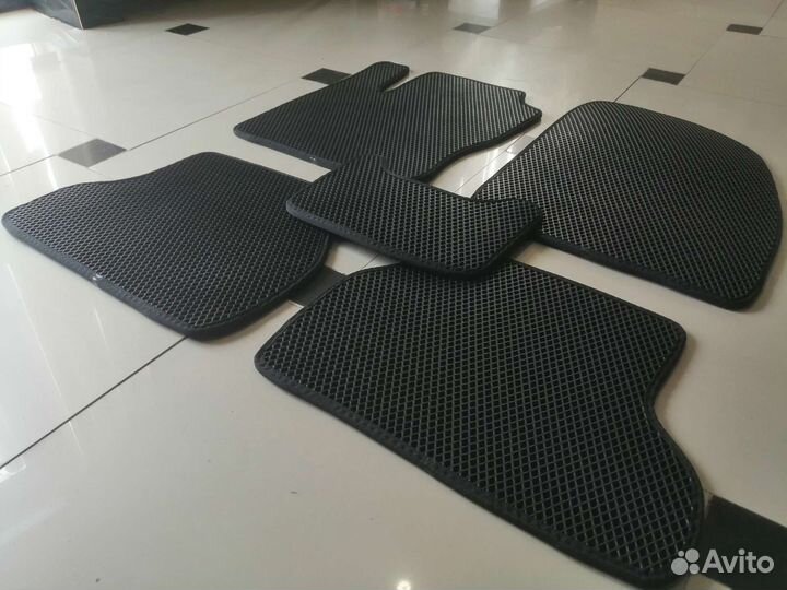 Коврики Ева для Ford Focus 2 черный/кант черный