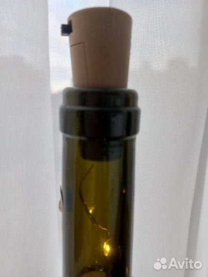 Гирлянда светодиодная, огоники в бутылке