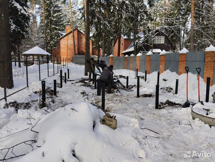 Свайно винтовой фундамент под ключ