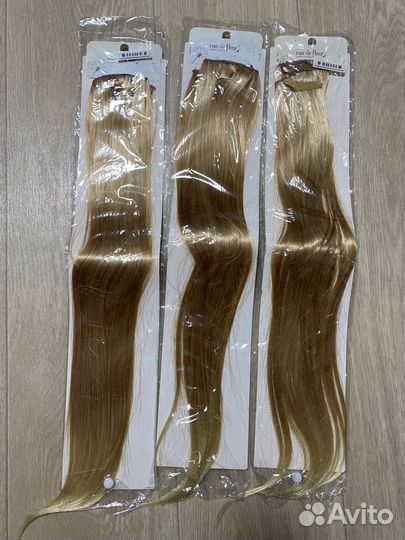 Накладные волосы на заколках