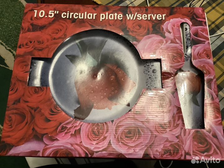 Набор для торта блюдо и лопатка