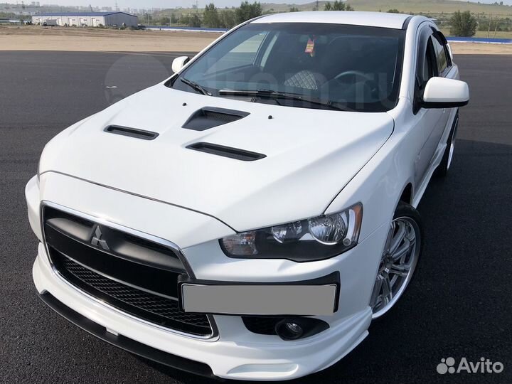 Юбка на передний бампер Zodiak Mitsubishi Lancer X