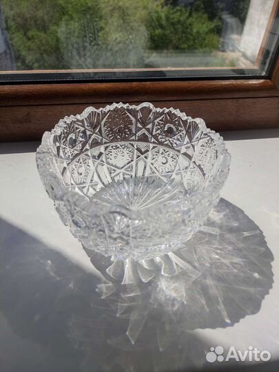 Ваза хрустальная