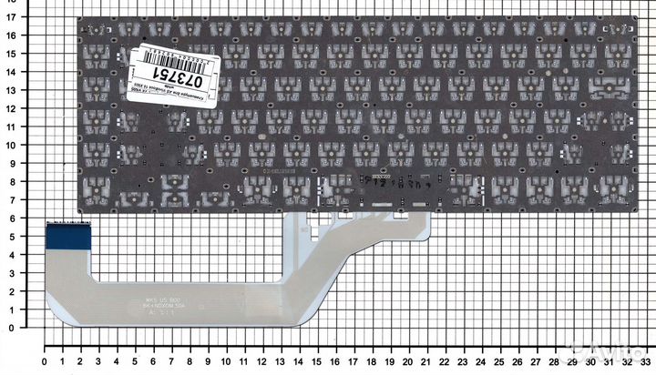 Клавиатура для Asus VivoBook 15 X505 белая