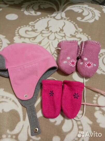 Варежки, шапки до 3х лет