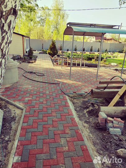 Укладка тротуарной плитки