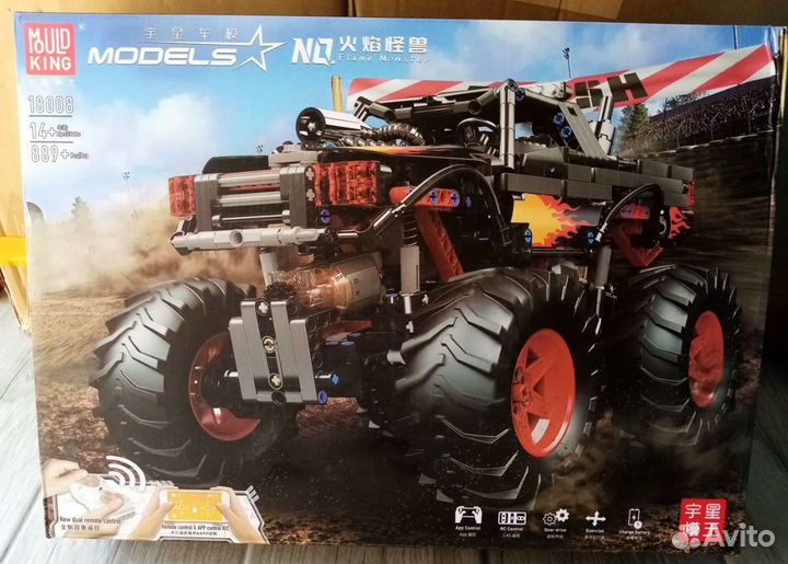 Конструктор Mould King 18008 Монстр-трак пламя