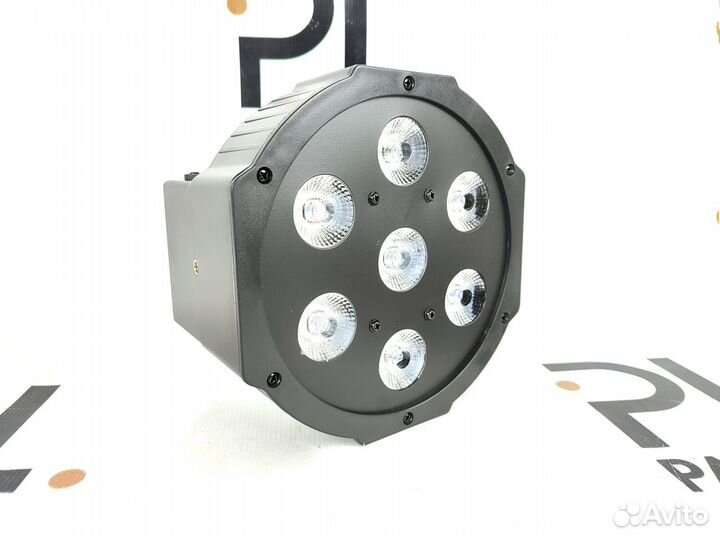 Прожектор LED flat PAR 7X18W rgbwa + UV