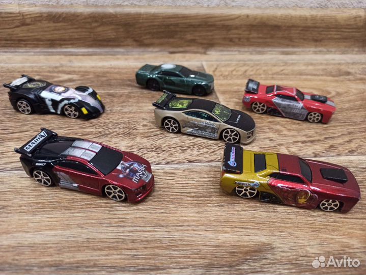 Машинки Marvel мстители металлические