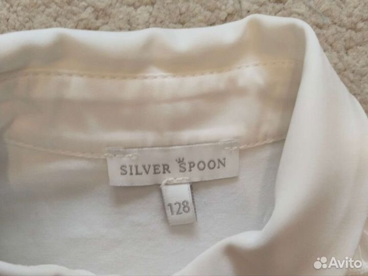 Блузка школьная 128 фирма silver spoon