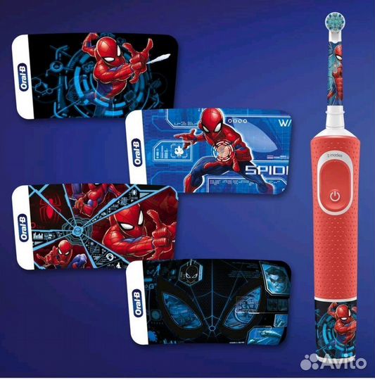 Электрическая зубная щетка Oral-B Kids Spiderman