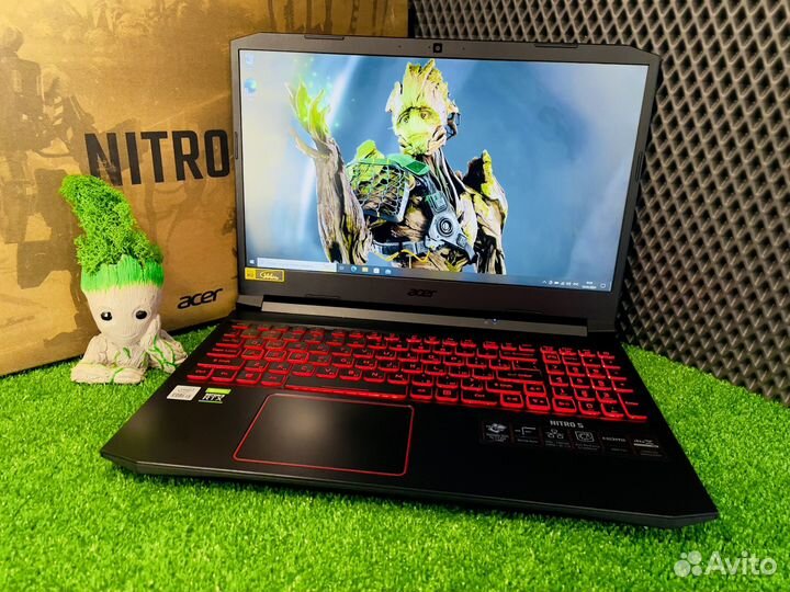 Ноутбук Acer Nitro RTX3050/i5-10Th/16Gb Комплект